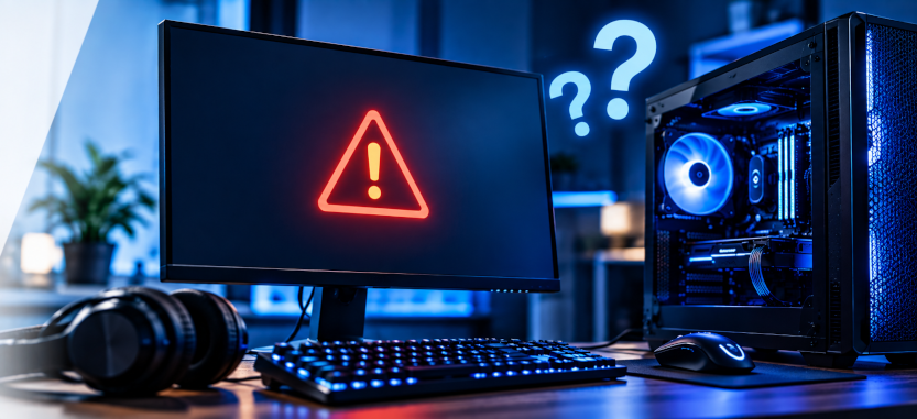 Computador gamer e elementos de diagnóstico de hardware